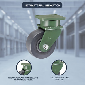 Wielen Fabriek groothandel Nylon Wielen Capacidad de carga súper fuerte 10 toneladas Ruedas giratorias súper resistentes de larga duración - Product Image 4
