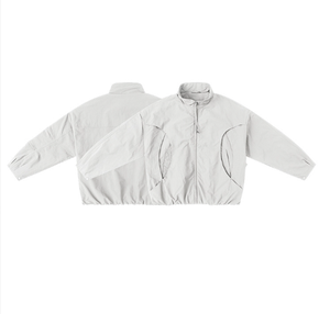 Nouvelle veste d'hiver en duvet de canard blanc épaissi, style américain, avec fermeture éclair, patchwork, unisexe - Product Image 1