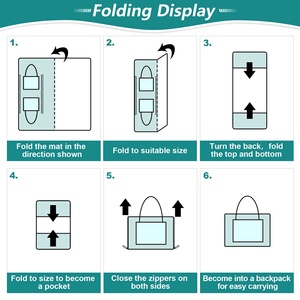 60X80in Hawaii Tropical Flowers Custom Anthurium Print Waterproof Picnic Quilted Foldable Hand Bag Washable Camping Blanket Mat - Product Image 4