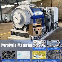 Mini-machine de pyrolyse pour la transformation de déchets plastiques mixtes (films, PEHD, PEBD, PP), pneus, caoutchouc, boues d'huile et plastiques en huile de pyrolyse à petite échelle