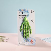 Jouet anti-stress main squelette imprimée en 3D avec dégradé, main de crâne articulée mobile, jouet de collection pour enfants avec carte suspendue
