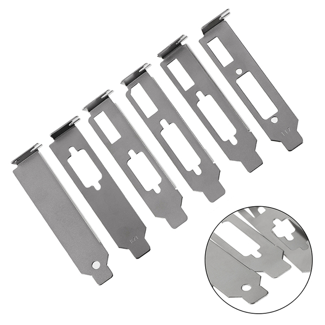 Low Profile Bracket Adapter DVI DP VGA Baffle Port for Half Height Full-Height Graphic Video Card