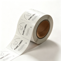 Étiquettes autocollantes transparentes personnalisées Jinyu en BOPP, rouleaux imprimés offset, film laminé, étiquettes pour bougies d'aromathérapie