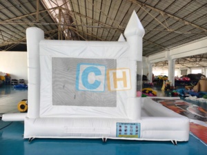 <span class=keywords><strong>Castillo</strong></span> Inflable Blanco con Globos Flotantes, Casa de Burbujas, <span class=keywords><strong>Castillo</strong></span> Inflable - Product Image 2