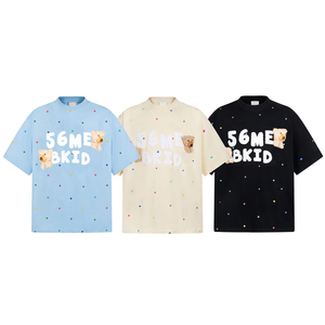 T-shirt Homme en Coton 180 g/m² en Gros, Design Tricoté Oversize, Broderie Chenille, Impression Logo Personnalisé, Nombreuses Couleurs, Motif Lettres - Product Image 6