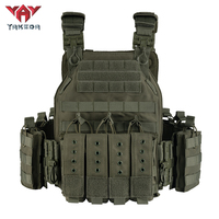 Gilet tactique YAKEDA VT-6026-3 à libération rapide, compatible Molle, pour entraînement et chasse