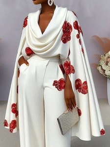 GX18012 moda primavera abbigliamento Sexy Street Wear Modulare lunga manica unica stampato top e Pant irregolari 2 pezzi - Product Image 4