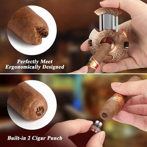 Ciseaux à cigares de haute qualité en acier inoxydable de qualité supérieure, forme en V, luxe, pliables, modernes, logo personnalisable, couleur portable - Product Image 3