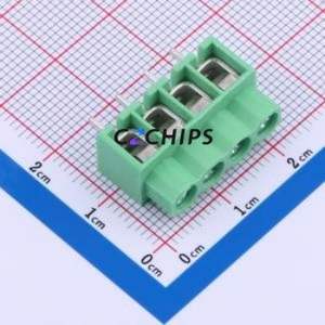 DB166-5.0-4P-GN-P <b>Screw</b> Terminal <b>Block</b> P=5mm Connector ( Construction: 1x4P )( Pitch: 5mm )( Color: Green ) - Product Image 1