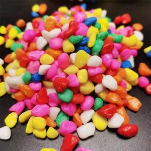 Piedras pequeñas pulidas de primera calidad para macetas, relleno de plantas suculentas, piedras teñidas - Product Image 2
