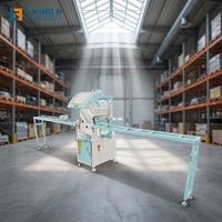 Sierra de Corte Eworld de Cabezal Único, Alimentada por Motor de Aluminio, 2.2kW, Modelo 450A 45/90, con 1 Año de Garantía para Marcos de Ventanas