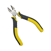 Pince coupante multifonctionnelle en acier au carbone personnalisable, outil de sertissage de câbles, mini pince à bec long de 4,5 pouces, poignée en plastique souple