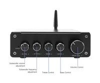 VIRE Bluetooth 5.0 Récepteur Amplificateur Audio Numérique Amplificateur de Puissance 2.1 Canaux Stéréo Mini HiFi Classe D Home Desktop Amp