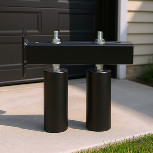 Kit de porte coulissante avec support en T réglable, quincaillerie roulante en alliage de zinc, roulettes pour portes et fenêtres, design industriel - Product Image 2