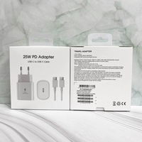 Chargeur mural ignifuge Type-C PD 25W réel avec sortie 5V/1A pour Note 10, 15/16 et appareils USB-C