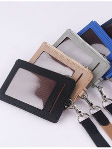 Porte-cartes fin X1222, étui pour cartes d'identité avec porte-clés pliable pour cartes de visite et d'identification professionnelle - Product Image 2