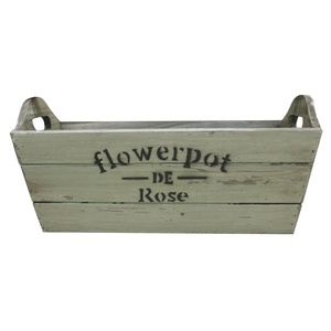 Luckywind Farmhouse Décor <span class=keywords><strong>de</strong></span> maison et <span class=keywords><strong>de</strong></span> jardin rustique Shabby Chic "pot <span class=keywords><strong>de</strong></span> fleurs <span class=keywords><strong>De</strong></span> Rose" Boîte à fleurs en <span class=keywords><strong>bois</strong></span> rustique - Product Image 2