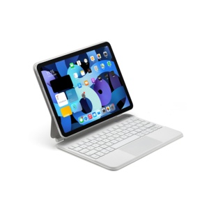 Clavier sans fil avec pavé tactile de couleur blanche, étui pour clavier magique pour <span class=keywords><strong>iPad</strong></span> Air <span class=keywords><strong>5</strong></span>/4 <span class=keywords><strong>10</strong></span>,9 pouces - Product Image 1