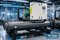 Refroidisseur d'eau à vis fiable pour climatisation centrale, idéal pour les grands bâtiments, centres commerciaux, hôpitaux et usines (CVC)