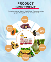 Puissant Rehausseur de Fesses Maca Herbal, Ensemble Agrandissement des Hanches et Fesses, Pilules de Maca pour Courbes, Capsules Booster pour Hanches et Fesses