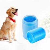 Nettoyeur de pattes 2 en 1 Portable pour animaux de compagnie, brosse de nettoyage pour animaux de compagnie, nettoyeur de pieds pour le toilettage des chiens et des chats