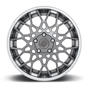 Fashion Spider Mesh Three Piece Forged Aluminium Alloy Rim With Wheel Center Cap Universal Fit Passenger <b>Car</b> Wheel Custom - Product Image 3