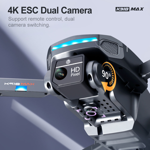 <span class=keywords><strong>K918</strong></span> <span class=keywords><strong>MAX</strong></span> Drone pliable GPS pour débutants avec caméra, système double caméra, photographie aérienne HD, évitement d'obstacles par laser - Product Image 4