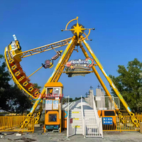 Parc d'attractions Aire de jeux Swing Ride Fibre de verre 24 sièges Pirate Ship Ride à vendre