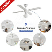 Ventilateur de plafond 1stshine de 40 pouces avec télécommande, qualité garantie, vente en gros, haute performance, style luxueux, avec éclairage LED