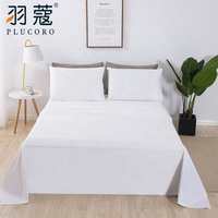 Ensemble de housse de couette en satin de coton égyptien 100% de style moderne, sur mesure en Chine, 4 pièces, taille King, pour hôtel, maison et hôpital