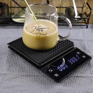 Nouvelle balance électronique numérique intelligente à écran LCD, minuterie, pesée précise, construction en aluminium, piles AAA pour le café filtre/aliments nutritifs - Product Image 6