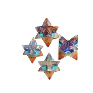 Supplier & Manufacturer of Chakra Bonded with turquoise Merkaba Star online for sale | Top rated chakra bonded merkaba star