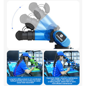 Microscope Trinocular SUNSHINE R360 Pro avec Grossissement de 0,7-5,8X, Bague de Réglage et Angle d'Écart Oculaire Ajustable pour Outils de Réparation - Product Image 5