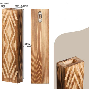 Personalizable Casa de Campo dormitorio sala de estar <span class=keywords><strong>decoración</strong></span> de la pared jarrones de bolsillo de madera macetas de cerámica de metal contemporáneo flores secas de imitación - Product Image 5