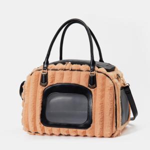 Toptan <span class=keywords><strong>Pet</strong></span> taşıma çantası peluş sıcak köpek taşıma çantaları rahat evcil taşıyıcı küçük köpek kedi için - Product Image 1