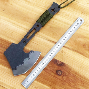 Cuchillo Táctico de Combate Personalizable de Alta Calidad con Hoja de Acero Inoxidable, Funda de Cuero OEM, Mango de Cuerda, Grosor de 10 mm, DIY - Product Image 1