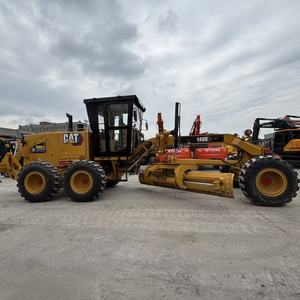 รถเกรดเดอร์ CAT 140K รุ่นปี 2022 มือสอง อุปกรณ์ก่อสร้าง พร้อมเครื่องยนต์และปั๊ม ตัวถังเหล็กสีเหลือง ยางขนาดใหญ่ - Product Image 3