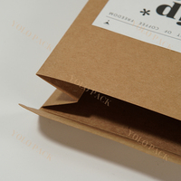 Boîtes rigides pliables en papier kraft recyclable et écologique, impression UV de qualité supérieure, emballage alimentaire personnalisé, café, en-cas, OEM/ODM
