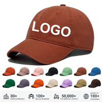 Gorra de Béisbol de 6 Paneles Bordada Personalizada, Gorra de Algodón Lavado sin Estructura, Gorra Deportiva Ajustable para Hombre y Mujer