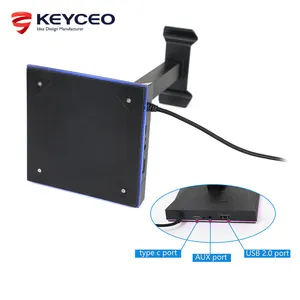 Factory With 2 USB Ports Headphone Holder RGB Gaming Headset Stand Illuminated Multifunction Keyceo