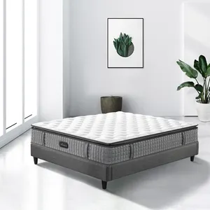 Matelas de ressort à poches, grandes poches, qualité supérieure, confort du sommeil, taille king, meubles