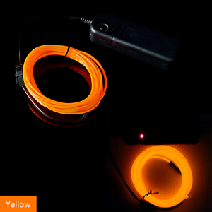 5m cao sáng đ<span class=keywords><strong>a</strong></span> màu sắc ánh sáng lên ánh sáng lạnh electroluminescent EL dây LED Neon với pin trường hợp EL dây Ánh Sáng mô hình - Product Image 6