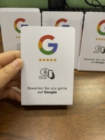 TapFive Instant Fast Reviews Table Sticker para Google TikTok Instagram Facebook; Soporte de PVC NFC RFID para tienda de restaurante