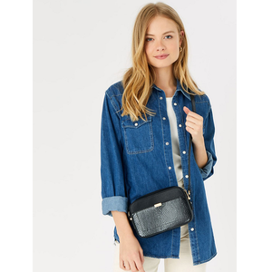 Bolso Bandolera Minimalista, Elegante y Clásico, 100% Cuero Genuino, Ligero, Cómodo, Suave, Diseño Elegante con Cadenas para Mujer - Product Image 6