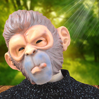 Masques de singe fumeur pour fête costumée d'Halloween, masques de gorille, couvre-chefs de singe pour spectacles sur scène