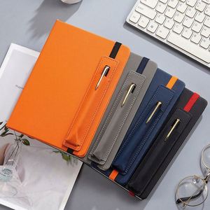 <b>A5</b> Hardcover Leather Diary Pen Insert 100 Sheets Thread Sewing Promotion Direct Supply Wholesale Business Office <b>Notepad</b> - Product Image 3