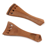Jujube Wood Violin Cheek Support with Silver Front and Back Screws Tuning Peg Accessory for Stringed Instruments