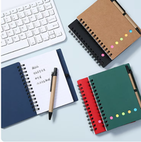 Carnet de notes A4 à spirale avec couverture souple, idéal pour l'école, promotion 2026