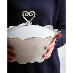 Zuppiera Porcellana Limoges J.L Coquet Mod Samoa Collection de soupières élégantes - Product Image 2