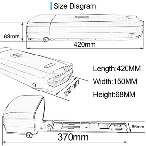 อัจฉริยะ BMS OEM 3.7 GA BD 35E E แบตเตอรี่จักรยานไฟฟ้าแบบชาร์จลิเธียมโพลิเมอร์เซลล์18650 V Lipo Seal แบตเตอรี่แร็คหลัง - Product Image 4